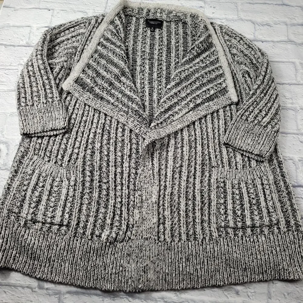 Thakoon for Design Nation Long Marled Open Front Cardigan size Medium